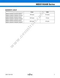 MB95F108AJWPMC-GE1 Datasheet Page 3