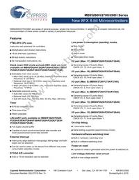 MB95F262KPFT-G-103-SNE2 Datasheet Cover