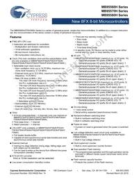 MB95F582KPF-G-SNERE2 Datasheet Cover