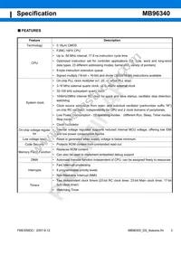 MB96F348HSBPMC-GSE2 Datasheet Page 3