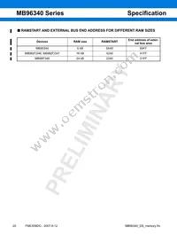 MB96F348HSBPMC-GSE2 Datasheet Page 20