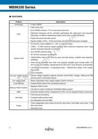 MB96F356RWBPMC1-GSE2 Datasheet Page 2