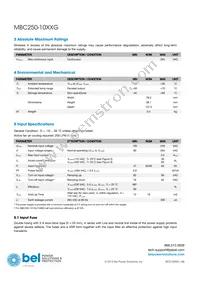MBC250-1048G Datasheet Page 3