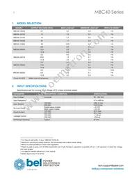 MBC40-3002G Datasheet Page 2