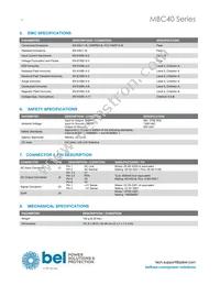 MBC40-3002G Datasheet Page 4