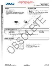 MBR10100CTP Datasheet Cover