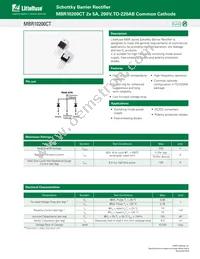 MBR10200CT Datasheet Cover