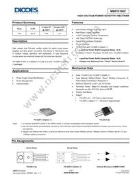 MBR15100CTF-G1 Datasheet Cover