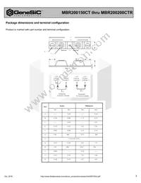 MBR200200CTR Datasheet Page 3