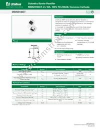 MBR20100CTP Datasheet Cover