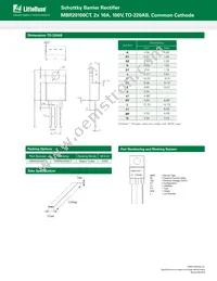 MBR20100CTP Datasheet Page 3