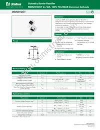 MBR20150CT Datasheet Cover