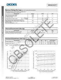 MBR20150CTP Datasheet Page 2