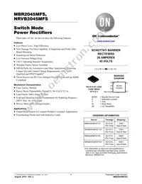 MBR2045MFST3G Datasheet Cover