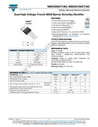 MBR2090CT-M3/4W Datasheet Cover