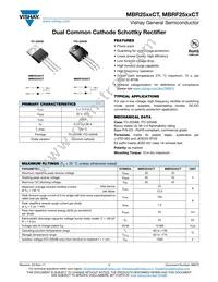 MBR2545CT801HE3/45 Datasheet Cover
