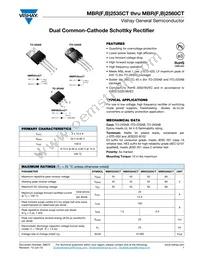 MBR2550CTHE3/45 Datasheet Cover