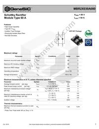 MBR2X030A080 Datasheet Cover