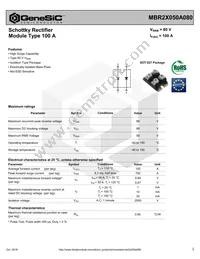 MBR2X050A080 Datasheet Cover