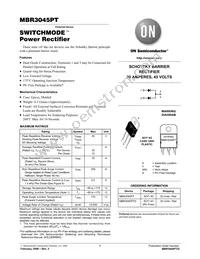 MBR3045PTG Datasheet Cover