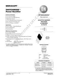 MBR4045PT Datasheet Cover