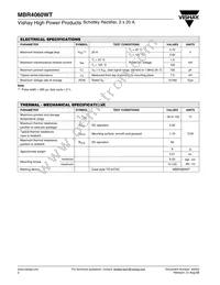 MBR4060WT Datasheet Page 2