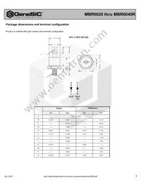 MBR6040R Datasheet Page 3