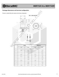 MBR7540R Datasheet Page 3