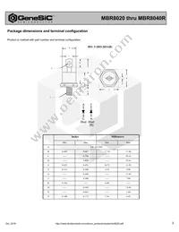 MBR8040R Datasheet Page 3