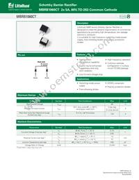 MBRB1060CT Datasheet Cover
