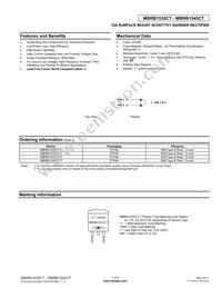 MBRB1545CT-T Datasheet Cover