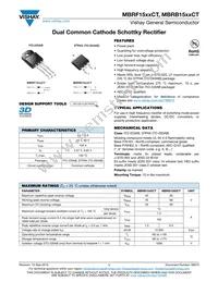 MBRB1560CTHE3/45 Datasheet Cover