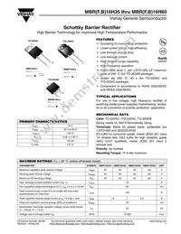 MBRB16H45HE3/45 Datasheet Cover