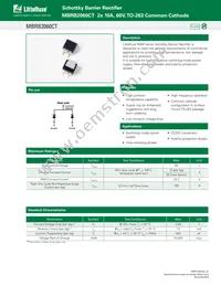MBRB2060CT Datasheet Cover