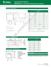 MBRB2060CT Datasheet Page 3