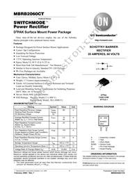 MBRB2060CT Datasheet Cover