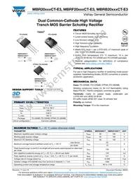 MBRB2090CT-E3/8W Datasheet Cover