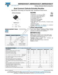 MBRB25H60CTHE3/81 Datasheet Cover