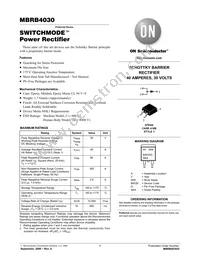 MBRB4030 Datasheet Cover