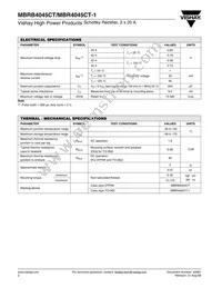 MBRB4045CTTRR Datasheet Page 2