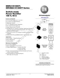 MBRB41H100CT-1H Datasheet Cover