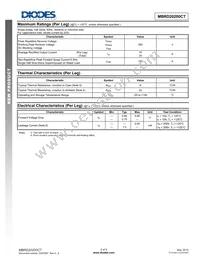 MBRD20200CT-13 Datasheet Page 2
