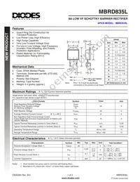MBRD835L-T-F Datasheet Cover