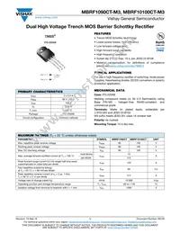 MBRF10100CT-E3/4W Datasheet Cover