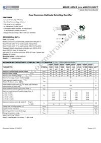 MBRF10200CTC0 Datasheet Cover