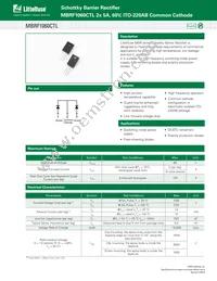 MBRF1060CTL Datasheet Cover