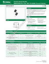 MBRF20100CTP Datasheet Cover