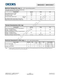 MBRF20200CT Datasheet Page 2