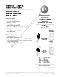 MBRF30H150CTG Datasheet Cover