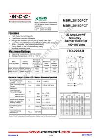 MBRL20100FCT-BP Datasheet Cover